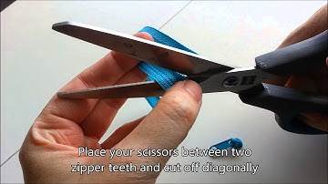 How to install a slider on a continuous zipper