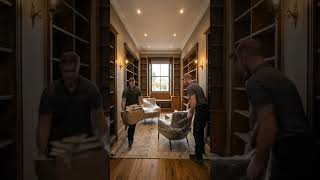 This Dark Old Library Turned Into the Ultimate Cozy Escape #airenovation #beforeafter #homemakeover