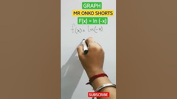 Draw graph of f(x) = ln(-x) #shorts #trendingshorts #mathshorts #mathematics #graph #ln(-x) #lnx
