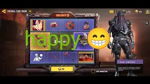 THERMAL CORE DRAW Trying 1 Spin for Kreuger - Jungle Scarred Character CODM