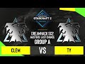 SC2 - TY vs. Clem - DH SC2 Masters 2020: Last Chance 2021 - Group A