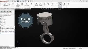 Piston assembly in solidworks