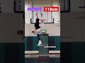 173cmでも118cm跳ぶとダンクが余裕！　#ダンク #垂直跳び #ジャンプ #ジャンプトレーニング #バスケ #dunk #verticalleap #NBA