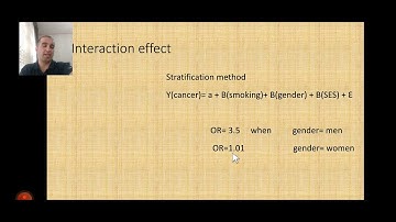 Interaction effect analysis using stratification method
