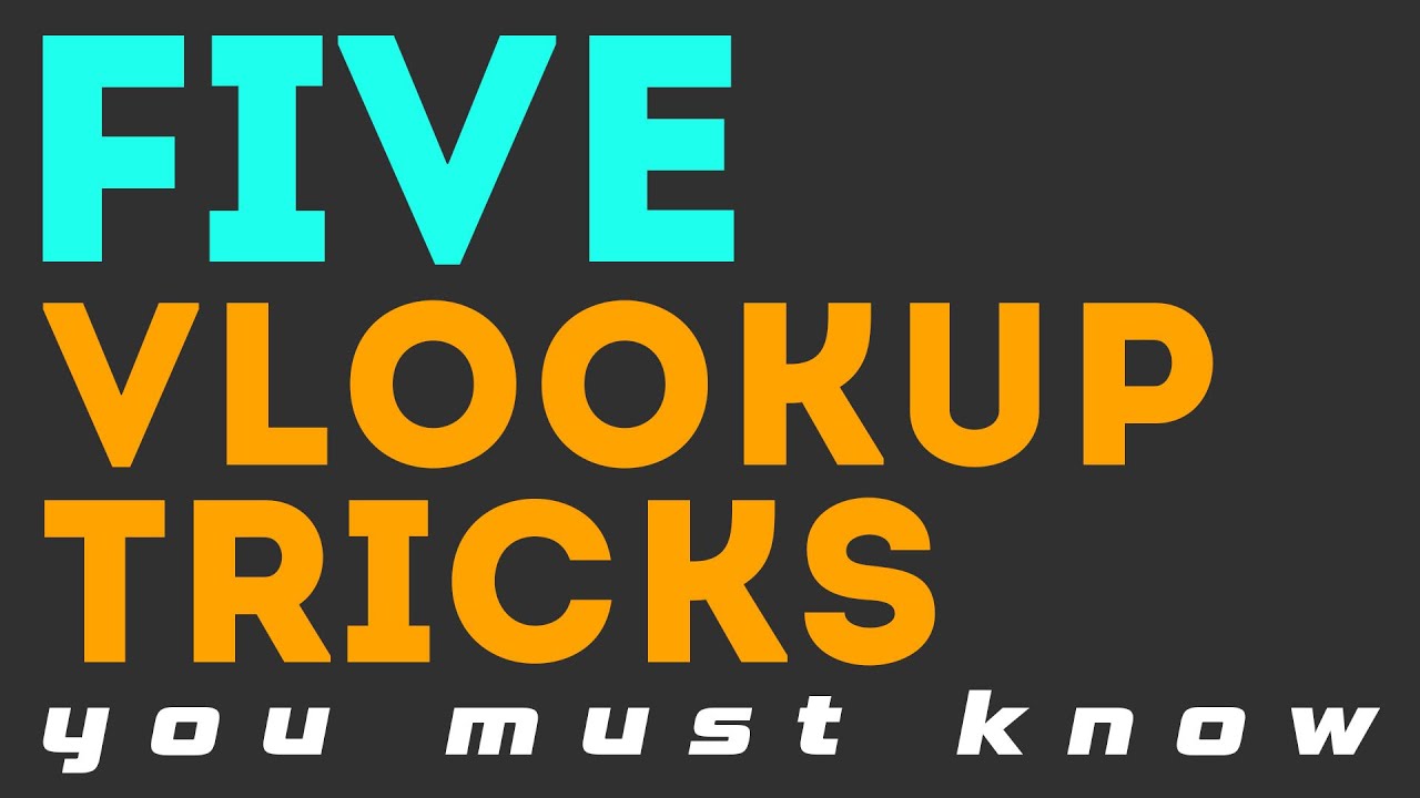 Excel VLOOKUP: 5 Advanced LOOKUP Tricks You MUST Know