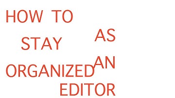 How To Stay Organized With Video Editing – Create your own app to keep all your files organized