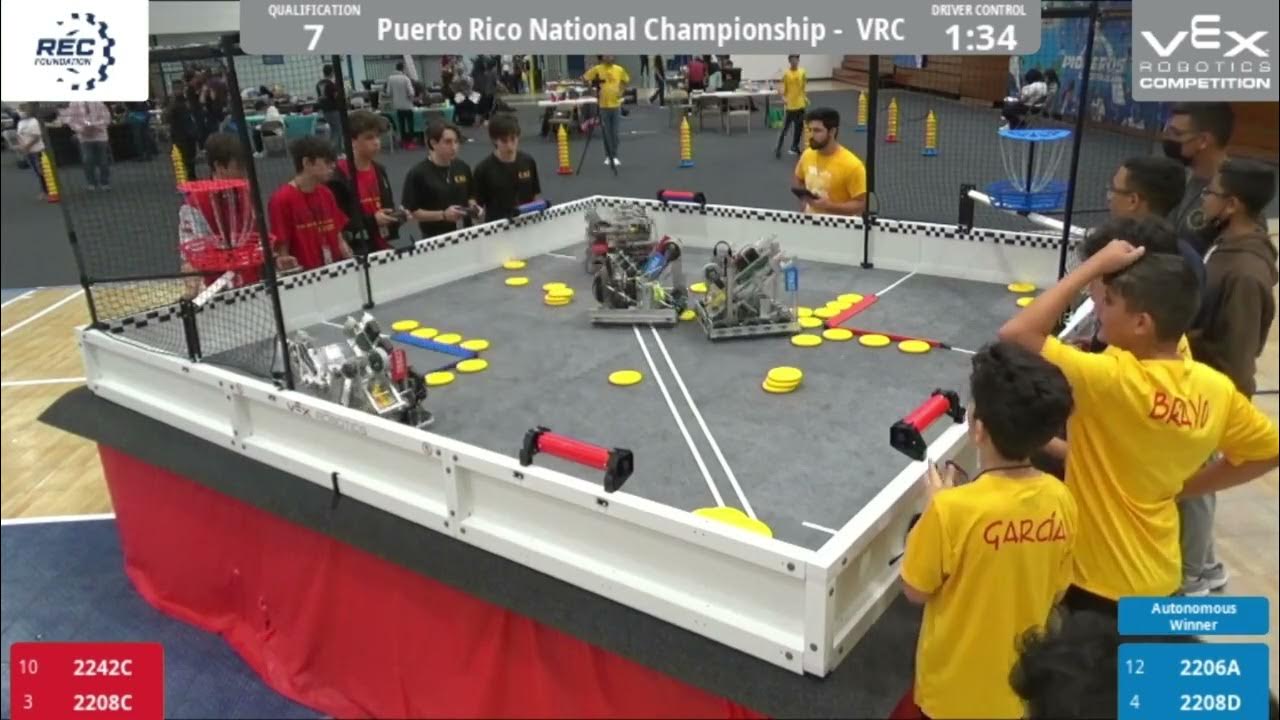 P.R. VEX Robotics National Championship Qualification Match 7 YouTube