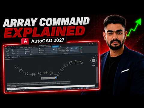 AutoCAD Beginner Course | Array Command Explained AutoCAD Tutorial