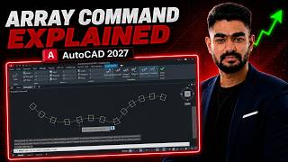 AutoCAD Beginner Course | Array Command Explained AutoCAD Tutorial