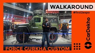 Force Gurkha Custom Walkaround Review At Auto Expo 2020 | राक्षस SUV | CarDekho.com