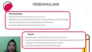 [UAS METODOLOGI RISET] Usulan Perancangan Tata Letak Fasilitas Produksi Menggunakan Metode ALDEP