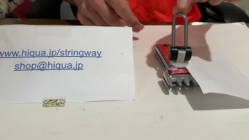 Stringwayストリングウエイ ガット張り機T92固定クランプ不均等挟む解決方を教えます。Use paper to fix uneven T92 fixed clamp