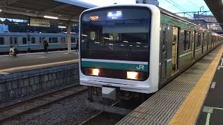 【562M】E501系K704編成の普通列車水戸行が勝田駅2番線を発車