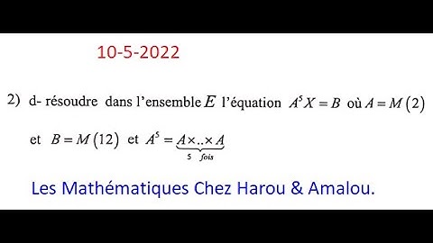 Les structures algébriques:  la question 2d de l