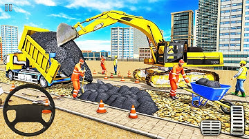 Construction Vehicles 3D - Real Excavator Simulator Road Builder - Android GamePlay