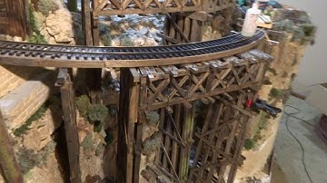 Finished with my 3 bridges high tall timbered trestle