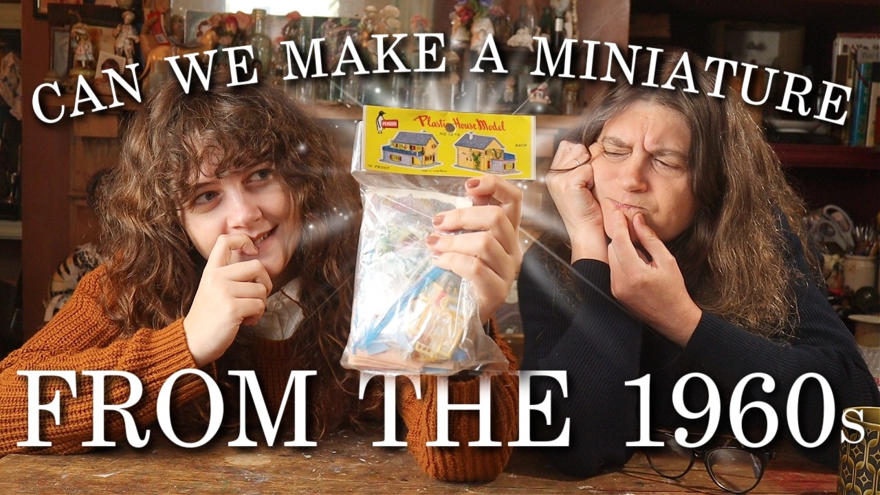 This Was HARD! We Try To Put Together A Vintage Miniature Model House!