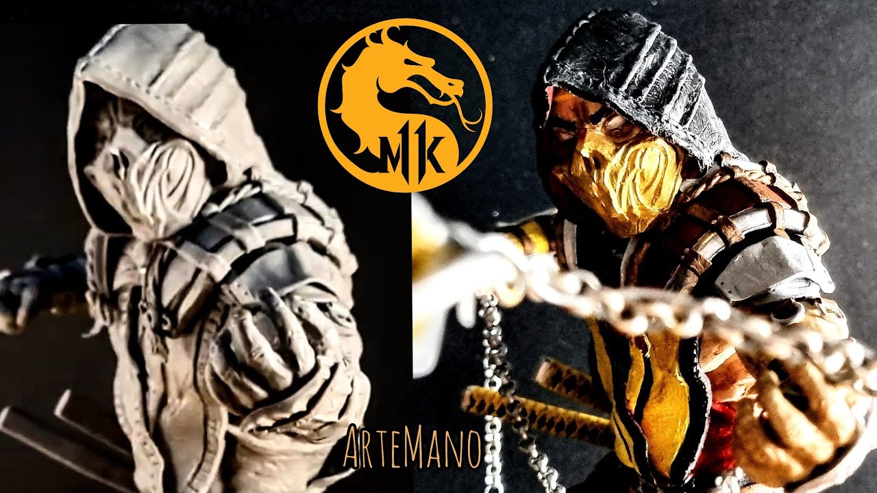 Sculpture SCORPION ( MORTAL Kombat 11) [ POLYMER Clay ] YouTube