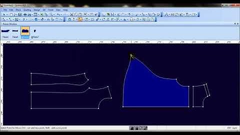 Optitex ND Refresh Old tool, Refresh the pieces in the piece window with the selected pieces in the