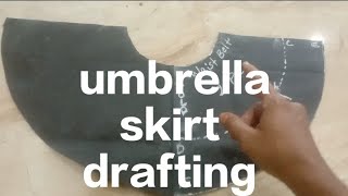 Umbrella skirt drafting#stitchingismytherapy #fashion #clothingdesign