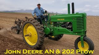 1948 John Deere A Plowing with JD 202 Plow