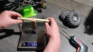 The Bombus special limited edition rc car spring rate tester.