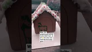 gingerbread nativity scene! #gingerbreadhouse #nativity #advent #advent2022