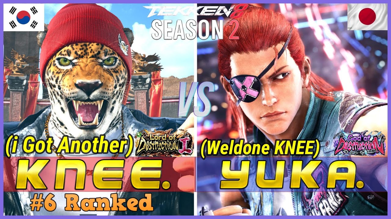 T8 ▰ KNEE (#6 Ranked King) Vs YUKA (Hwoarang) ▰ Tekken 8 High Level Gameplay