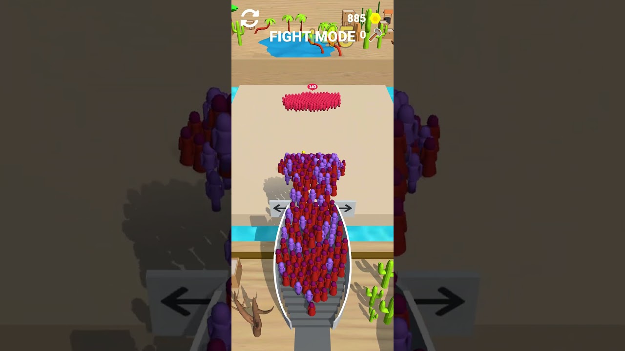 Escalators Huge Crowd Fighting Fun! 🥊🔥 