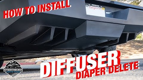 CYBERTRUCKco Rear Bumper Diffuser Installation video