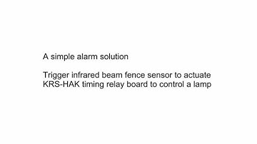 Infrared beam fence sensor work with KRS-HAK timing relay board