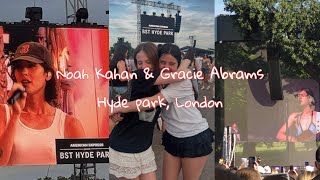 Noah Kahan & Gracie Abrams Hyde Park London Vlog 