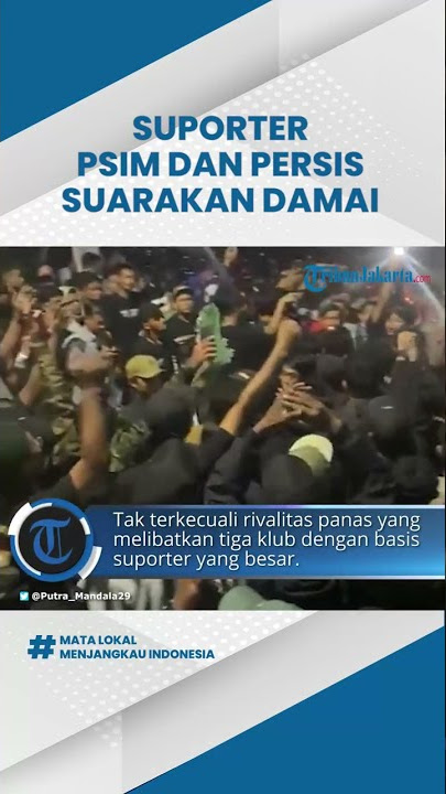 Suporter PSIM Yogyakarta dan Persis Solo Suarakan Damai, Mural Mataram Is Love Hiasi Kota Jogja