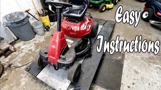 Craftsman 30' Riding Mower R1000 Belt Won't Stay On Comes Off Blade Won't Stop Deck Makes Noise