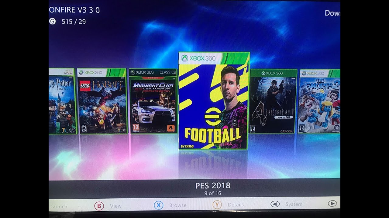 เกม xbox360 2022 Update Hddxbox360.120g พร้อมเกมส์เต็มความจุมีPES2022(สำหรับเครื่อง xbox แปลงแล้ว)
