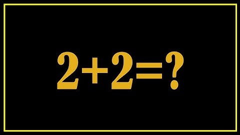 Can you solve 2+2 ? 🤔