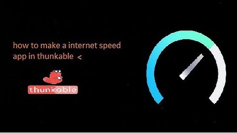 how to make a  inter net speed app in thunkable by Coding with Jezreel