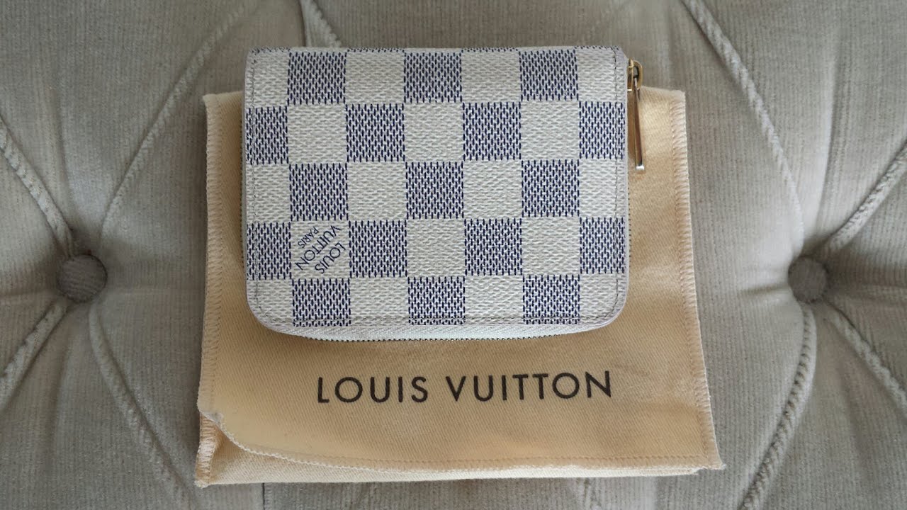 Louis Vuitton Damier Azur Canvas Zippy Coin Purse Louis Vuitton