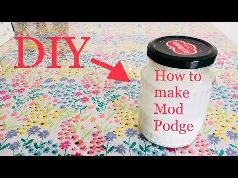 HOW TO MAKE MOD PODGE GLUE AT HOME / D.I.Y: How to make mod podge