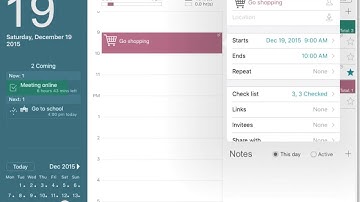 VigCal guide for iPad: Create check list
