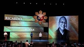 National Artist For Film And Broadcast Arts Ricky Lee Delivers Meaningful Acceptance Speech