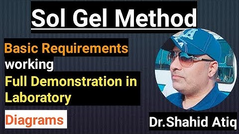 Sol-Gel Synthesis| Basic requirements| Practical in laboratory| Mphil lecture in Urdu| :By Dr Shahid