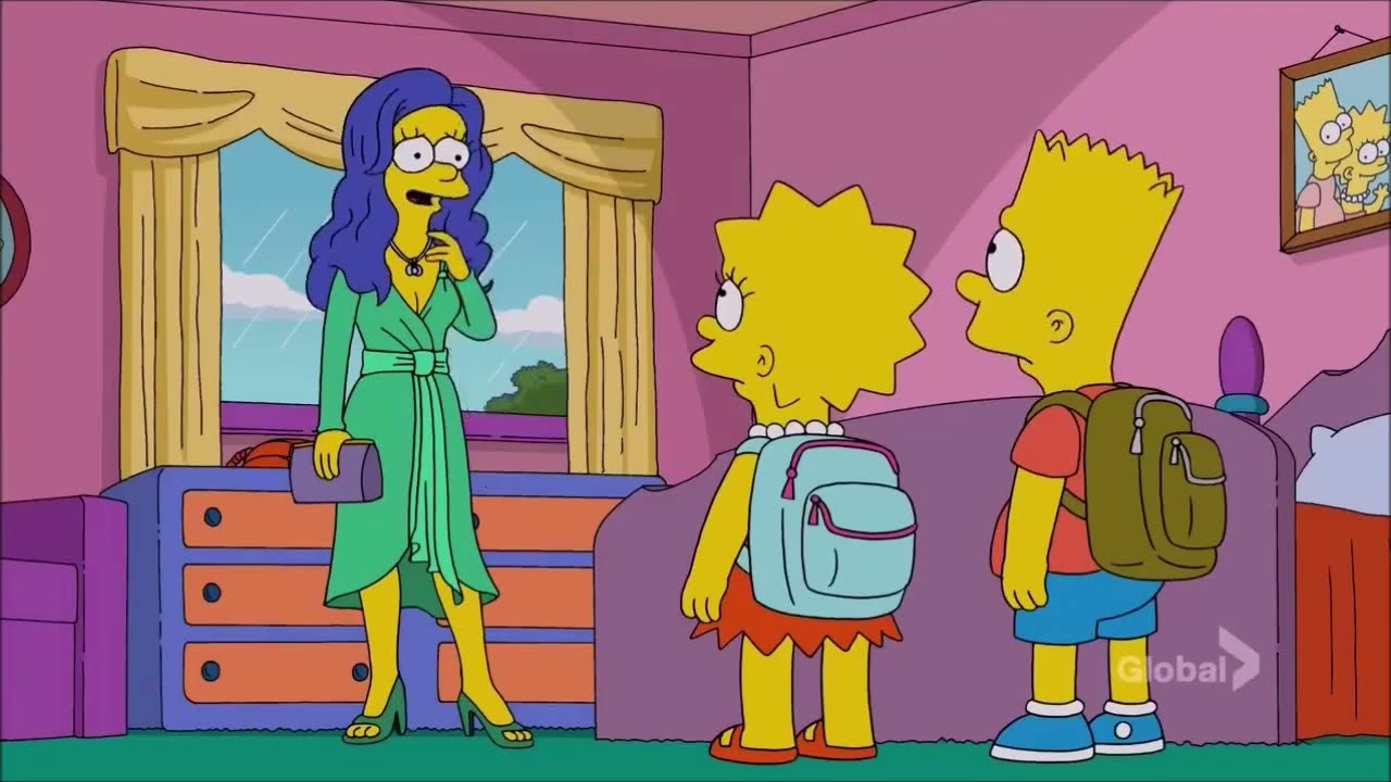[The Simpsons] Marge Simpson With Her Hair Down (S26E16 - Sky Police)