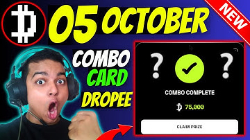 Dropee Airdrop - Dropee Daily Combo Today 5 & 6 October | Dropee Daily Question Of The DayToday