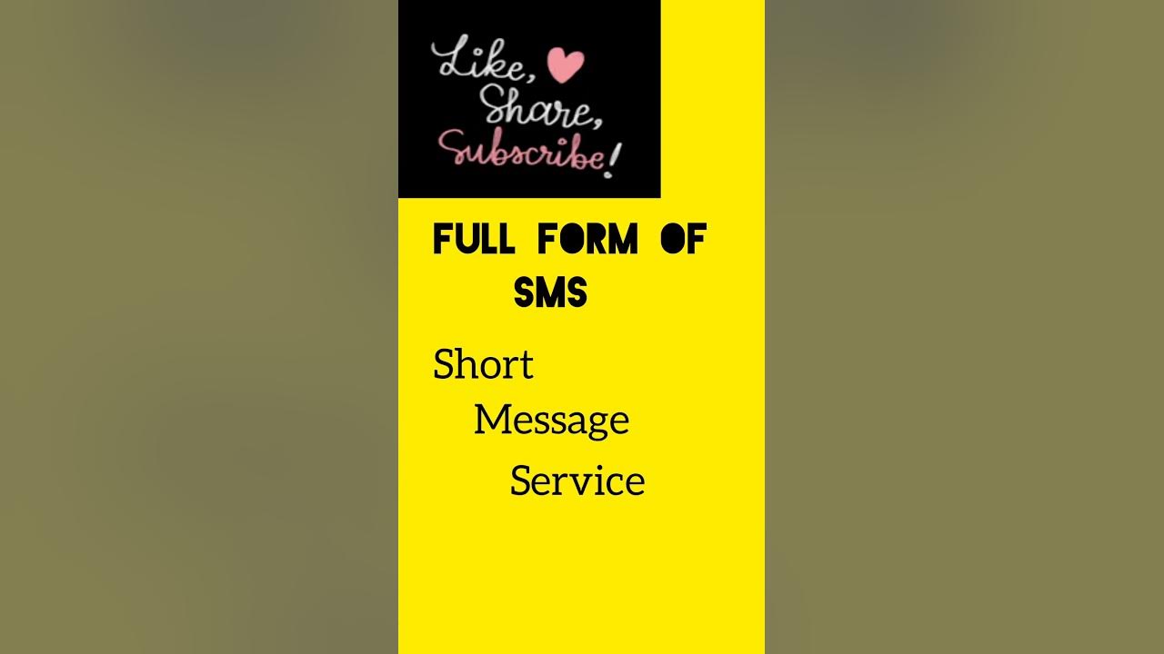 full-form-of-sms-informative-page-shorts-youtube