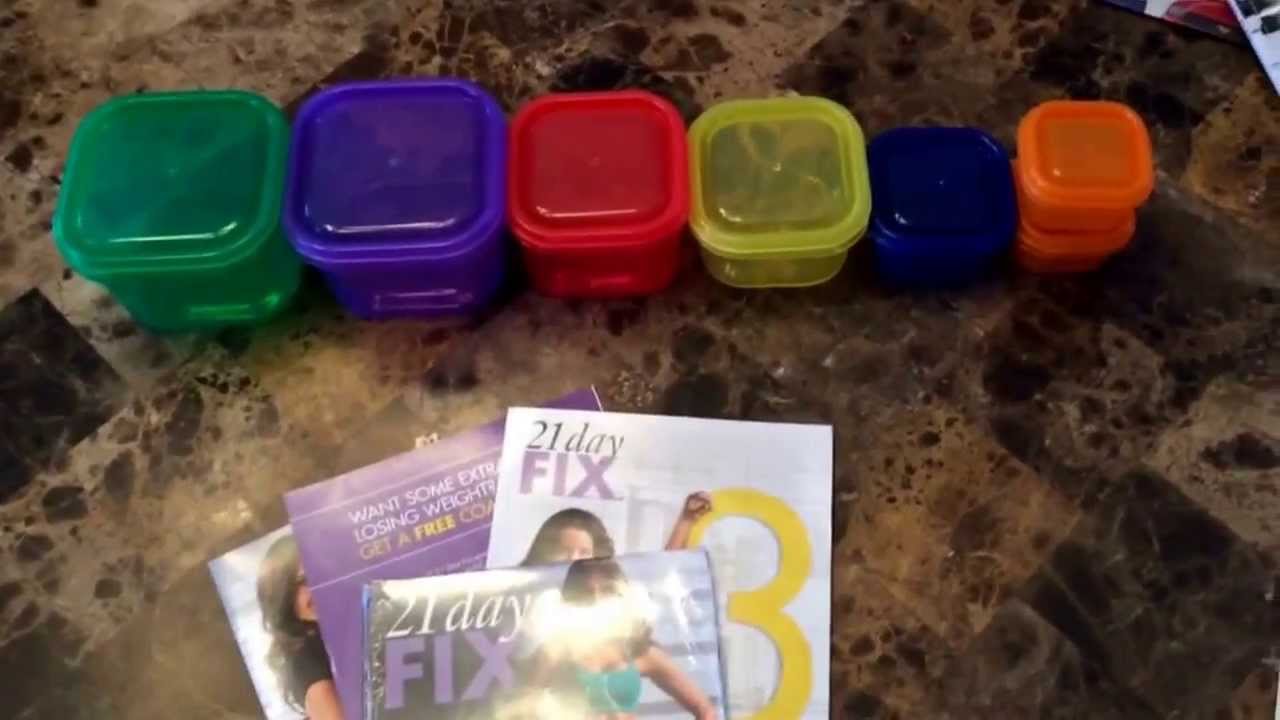 21 Day Fix Container Sizes & Portion Control Plan