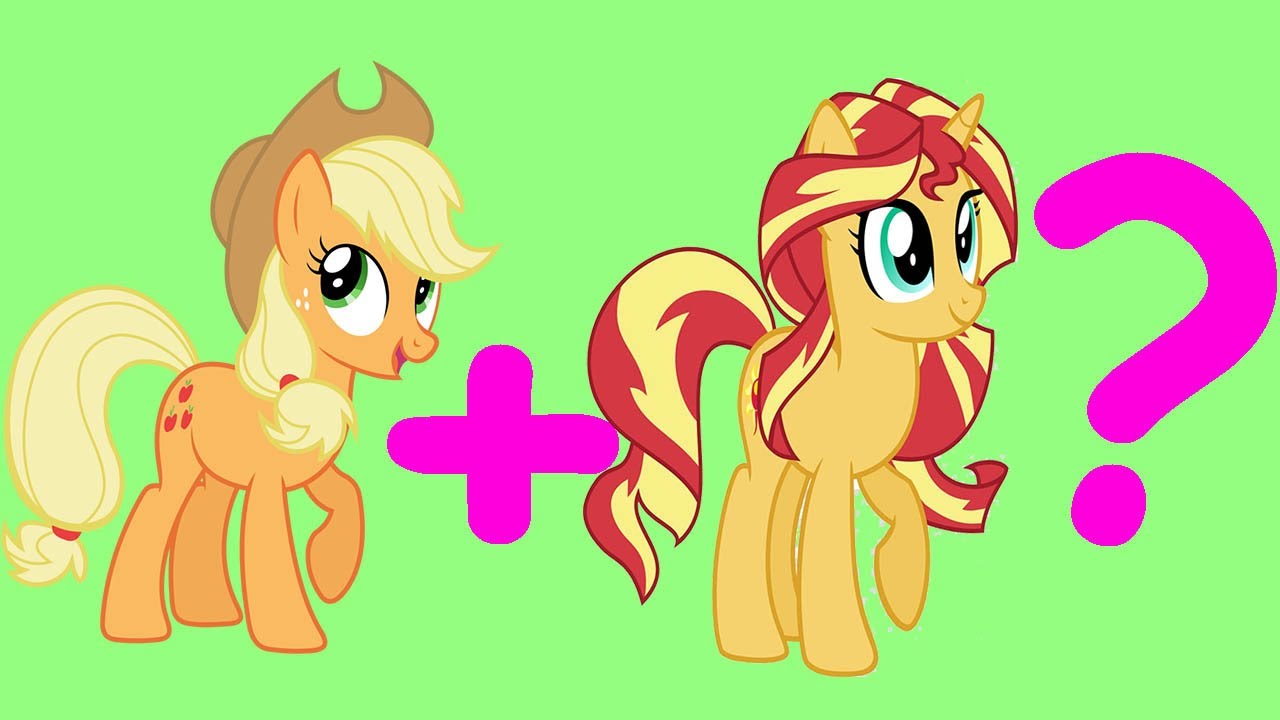 Sunset Shimmer and Applejack Fusion MLP - YouTube