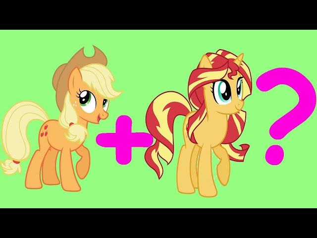 Sunset Shimmer and Applejack Fusion MLP - YouTube