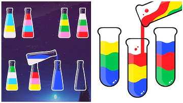 Sort Color Master Gameplay 15, Android Games ios Walkthrough Simulator Think Brain Puzzle