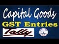 Tally ERP 9-Capital Goods Purchase & Input Credit Adjustment GST Tally Part-12|Fixed Assets GST